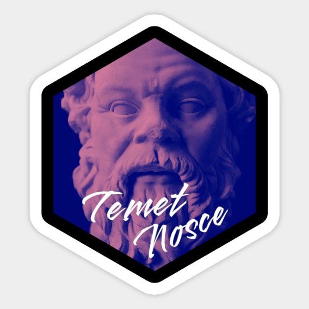 Temet Nosce Socrates Sticker by Quo-table